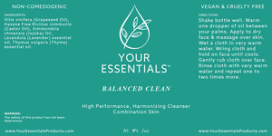 Balanced Clean - High Performance, Harmonizing Cleanser for Combination Skin 2 oz
